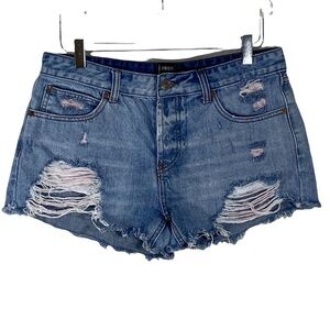 TWELVE BY ONTWELFT - LIGHT WASH 100% COTTON JEAN SHORTS - SIZE 29 - B13